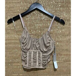 Corset Nude Crop Top Size Small Story On